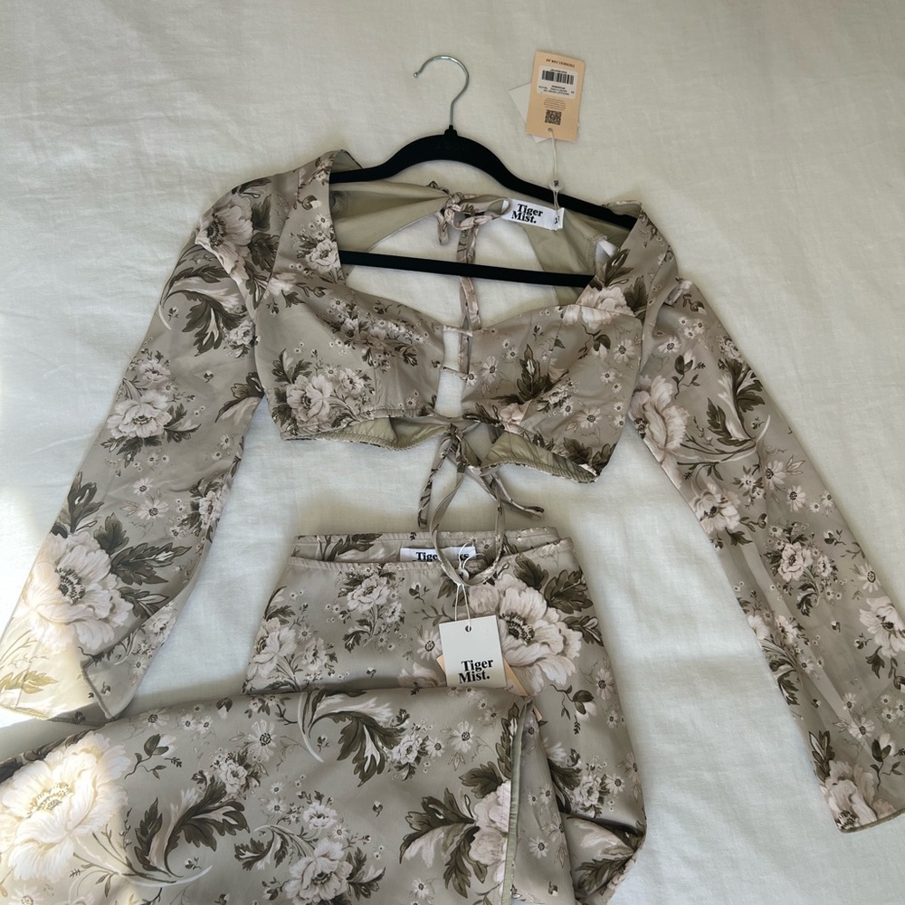 Tiger Mist Floral Two-Piece Set